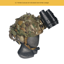 CASCAM Helmet Camo Cover by Tiger Tailor