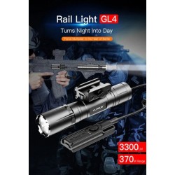 Klarus GL4 Rifle Light - Picatinny interface - 3.300 lumens