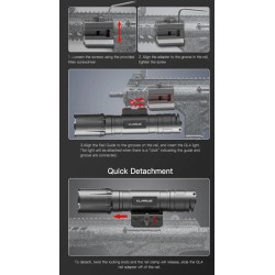 Klarus GL4 Rifle Light - Picatinny interface - 3.300 lumens