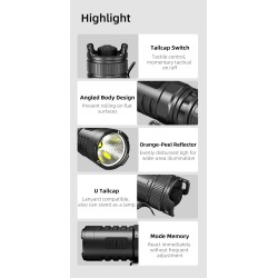 Klarus Compact Light XT1C - 1.000 lumens